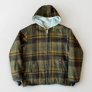 Vintage Hockey Jac Lakeland Jacket 44L Multicolor Plaid 60s Workwear Ful Zip